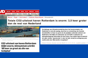 GroenLinks-PvdA stelt vragen over enorme uitstoot Rotterdamse haven